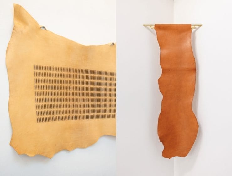 Three female artists narrate the inner world throughout leather