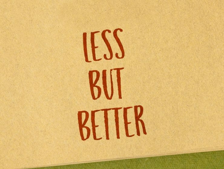 Produce less, produce better: the near future is today