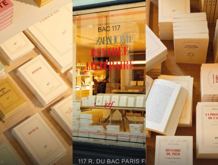 Why does Zara Home share a store with Éditions Gallimard?