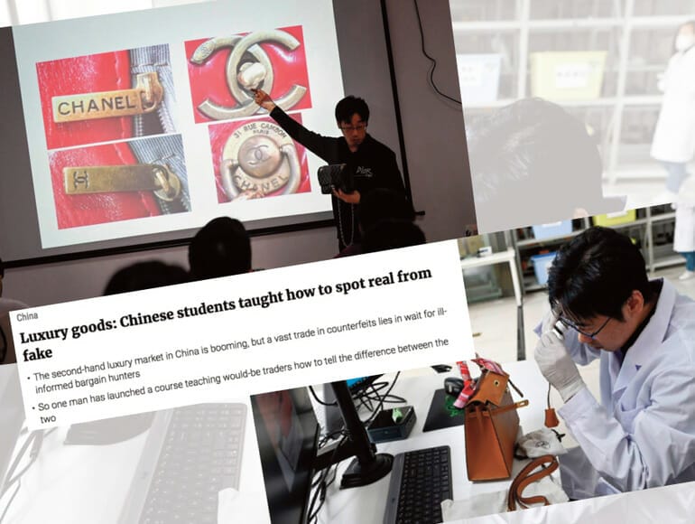 Luxury goods: Chinese students taught how to spot real from fake